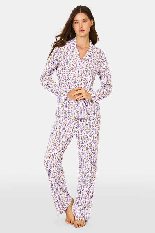 Trick or Treat Long Sleeve Polo Pajamas view 1