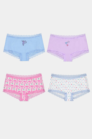 Roller Rabbit Icon Boyshort 4 Pack