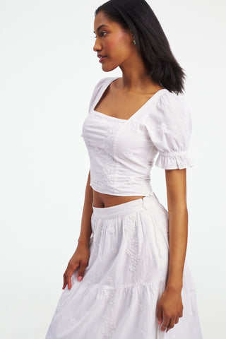 Vanna Embroidery Kayla Top