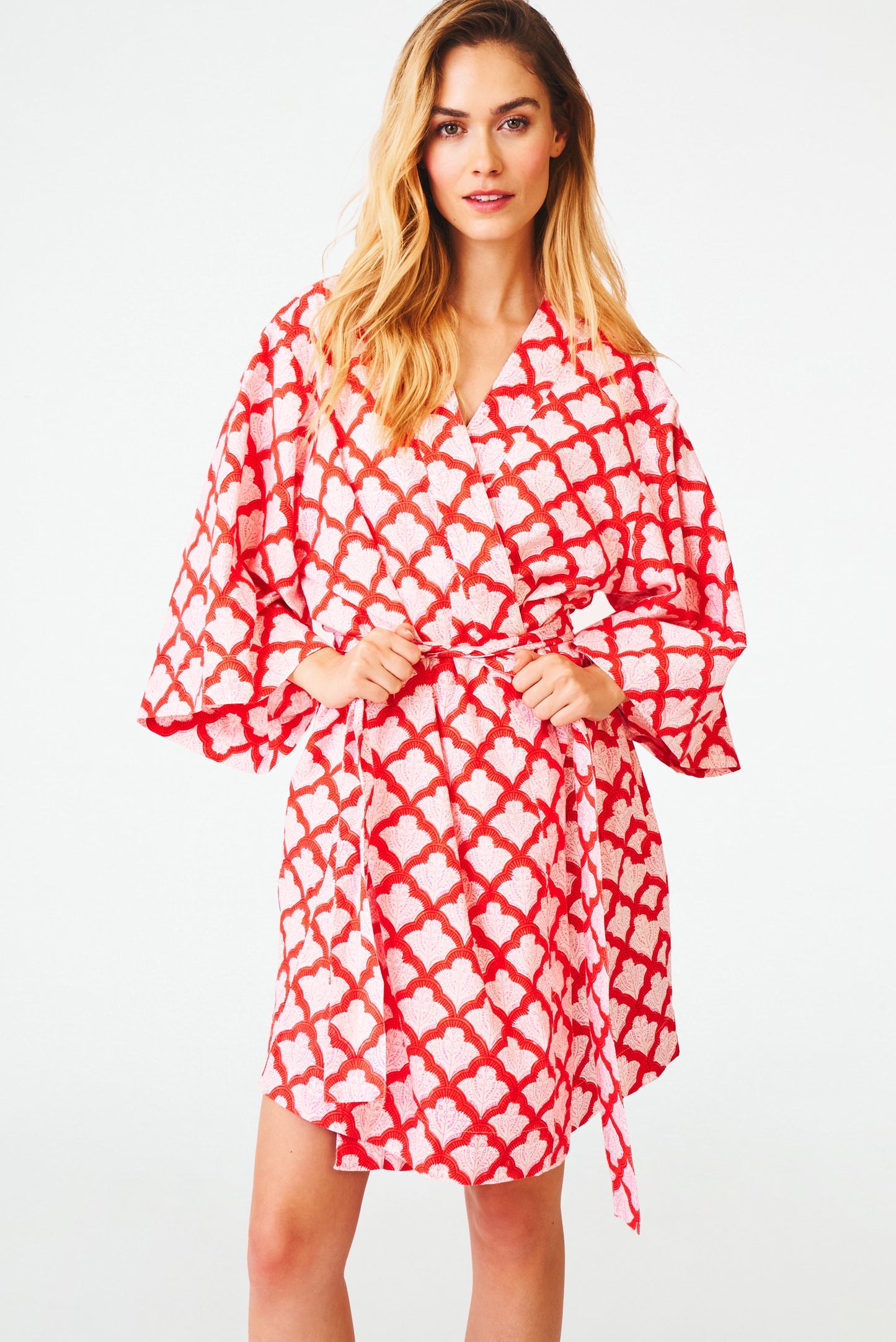 Roller Rabbit Red Jemina Kimono view 2