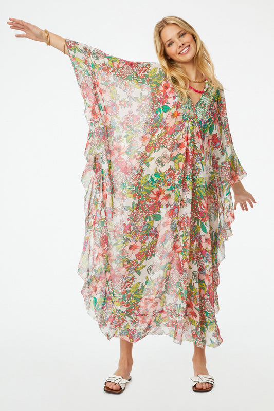 Roller Rabbit  Ashbury Floral Sandia Cover Up