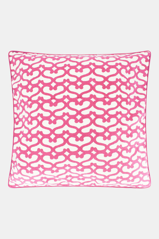 Roller Rabbit Big Cata Pink Decorative Pillow view 1