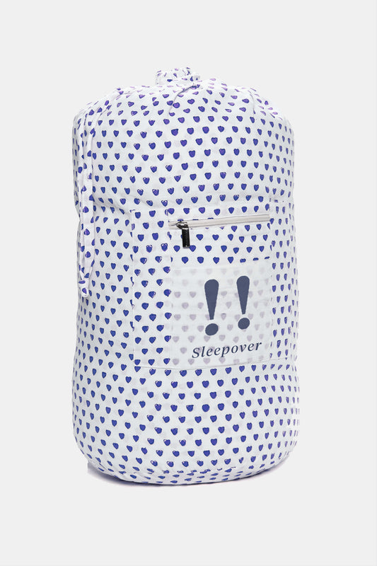 Roller Rabbit Blue Hearts Sleepover Bag view 1