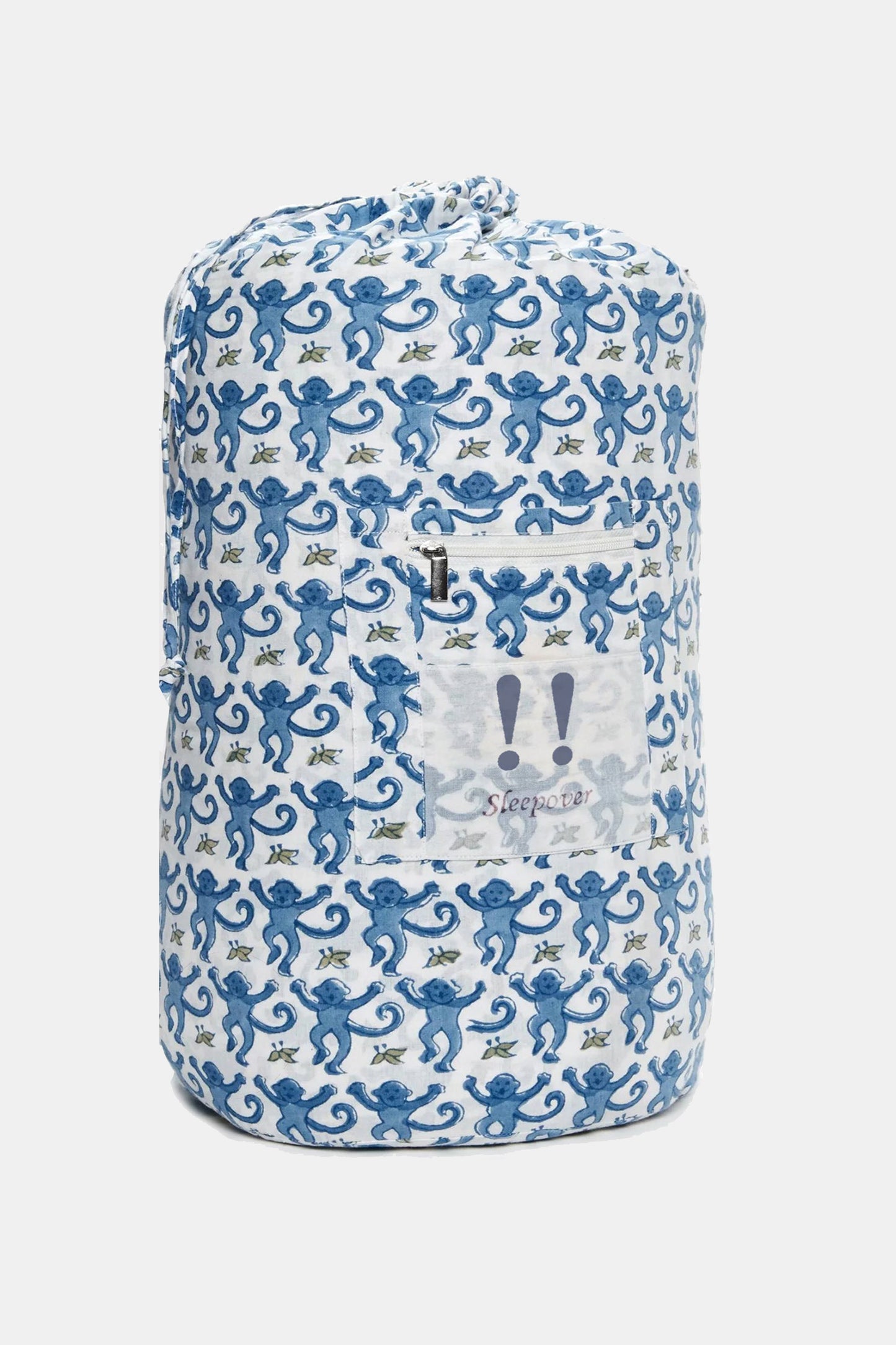 Roller Rabbit Blue Monkey Sleepover Bag view 1
