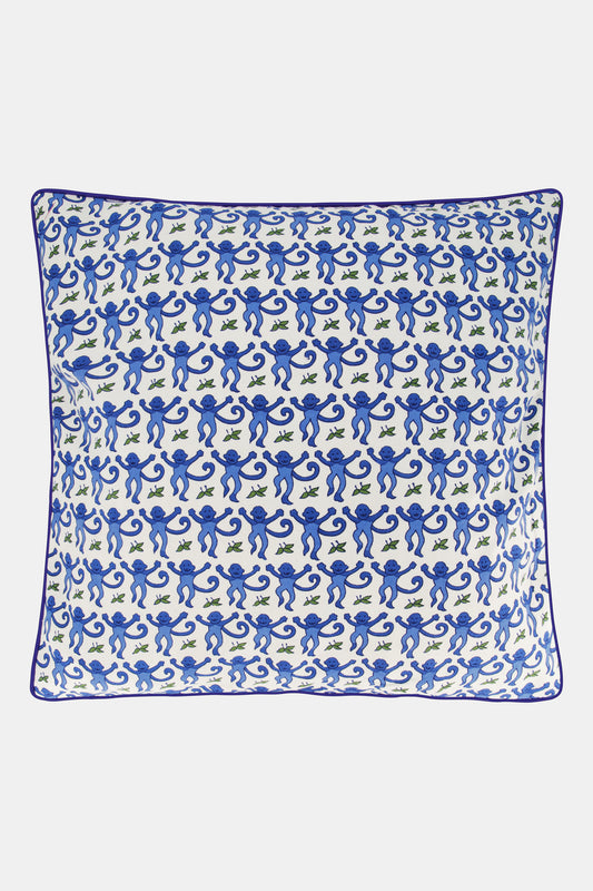 Roller Rabbit Blue Monkey Decorative Pillow view 1