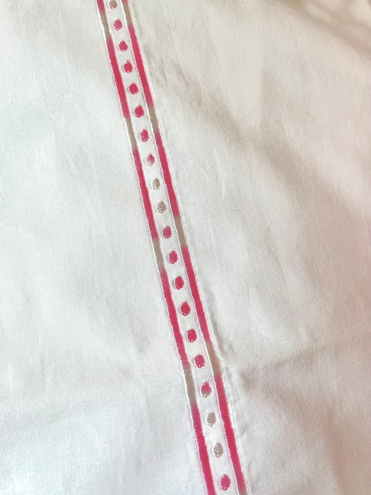 Roller Rabbit Francis Embroidered Pink Pillowcase Set view 6