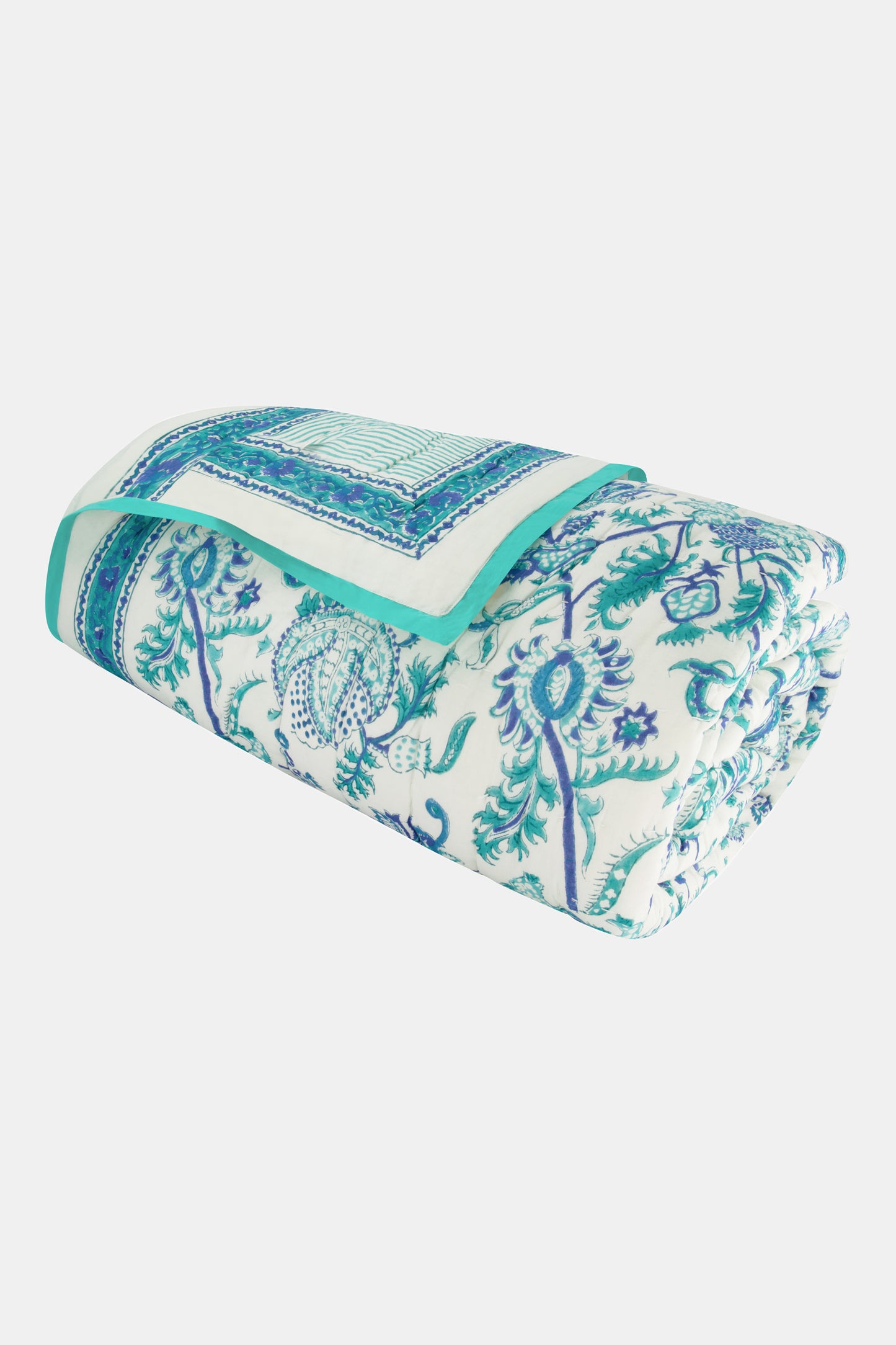 Roller Rabbit Turquoise Amanda Quilt view 3