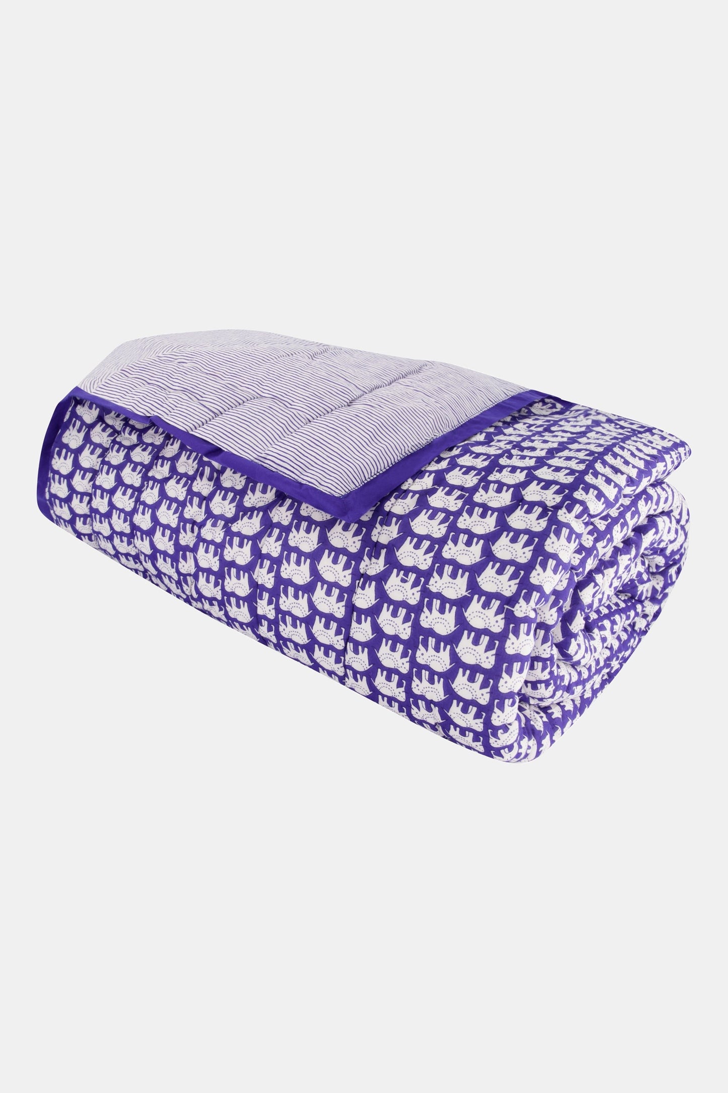 Roller Rabbit Blue Hathi Quilt view 3