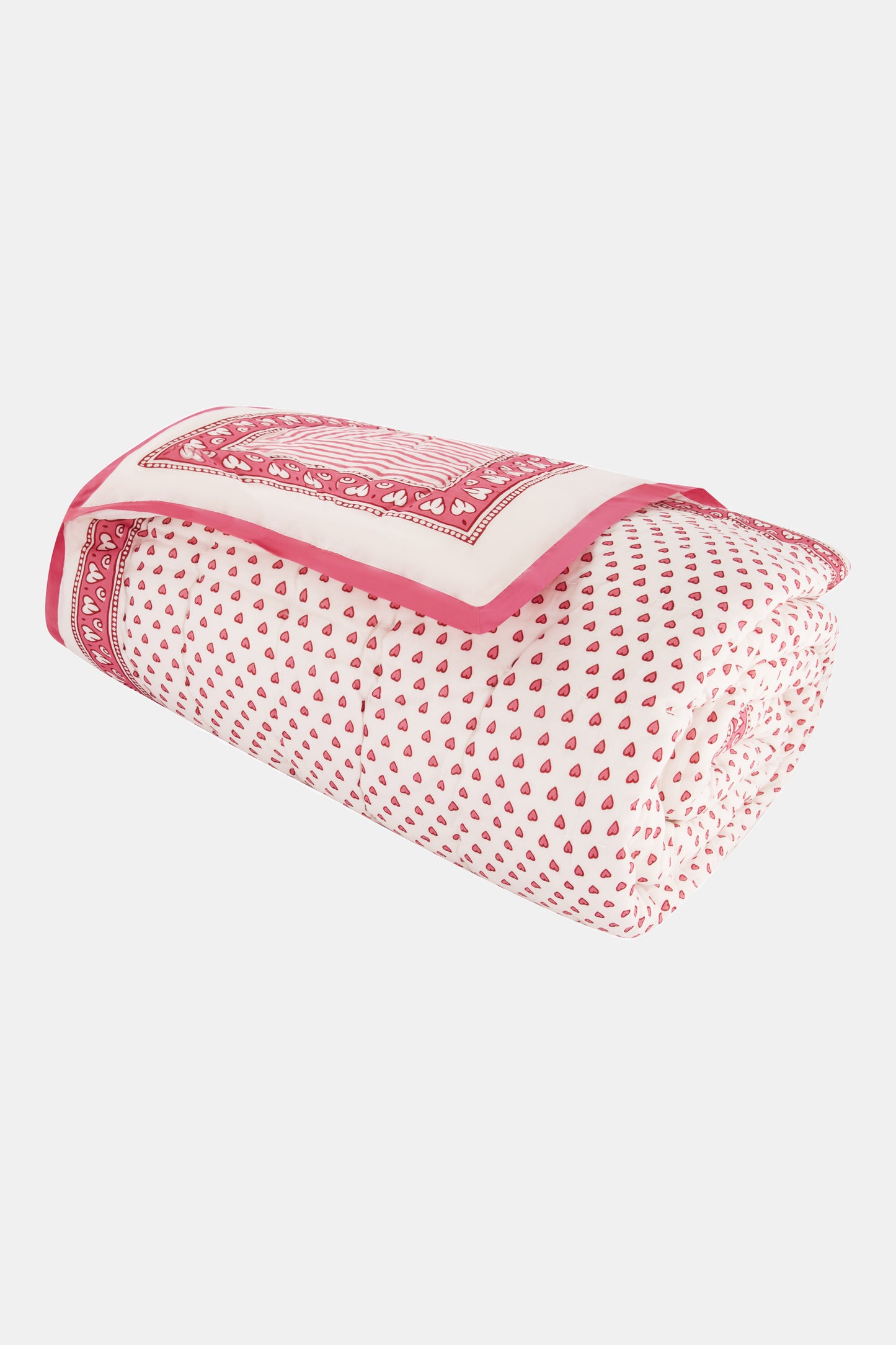 Roller Rabbit Pink Hearts Quilt view 3