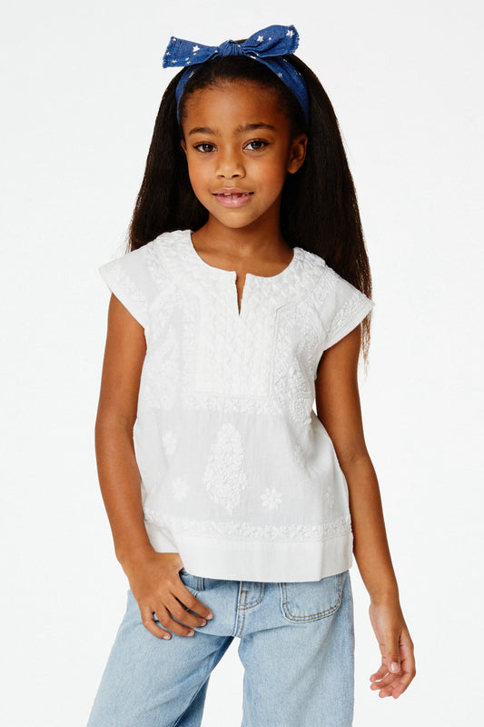 Roller Rabbit White Girls Faith Top view 1