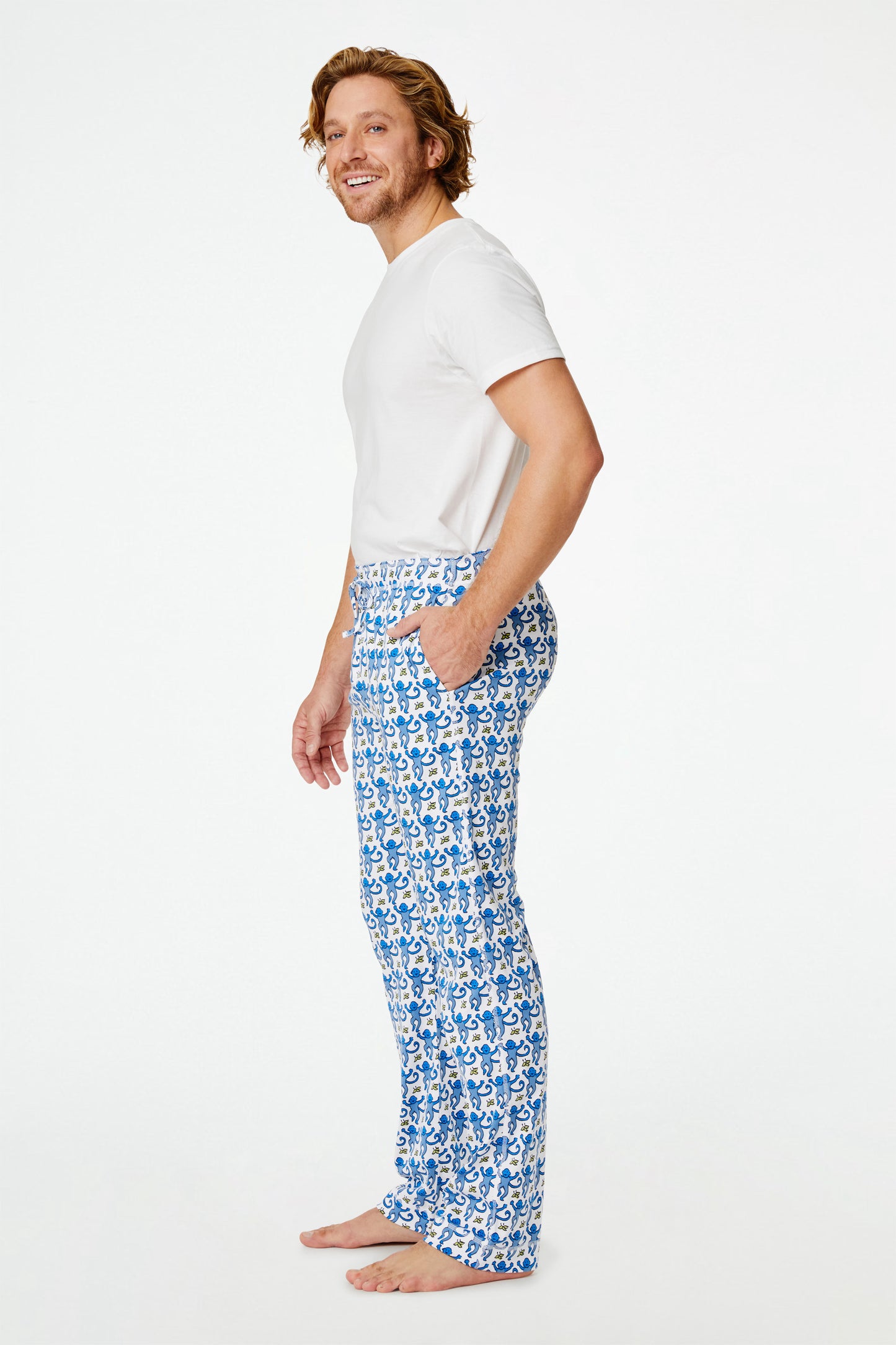 Roller Rabbit Blue Mens Monkey Simon Pant view 3