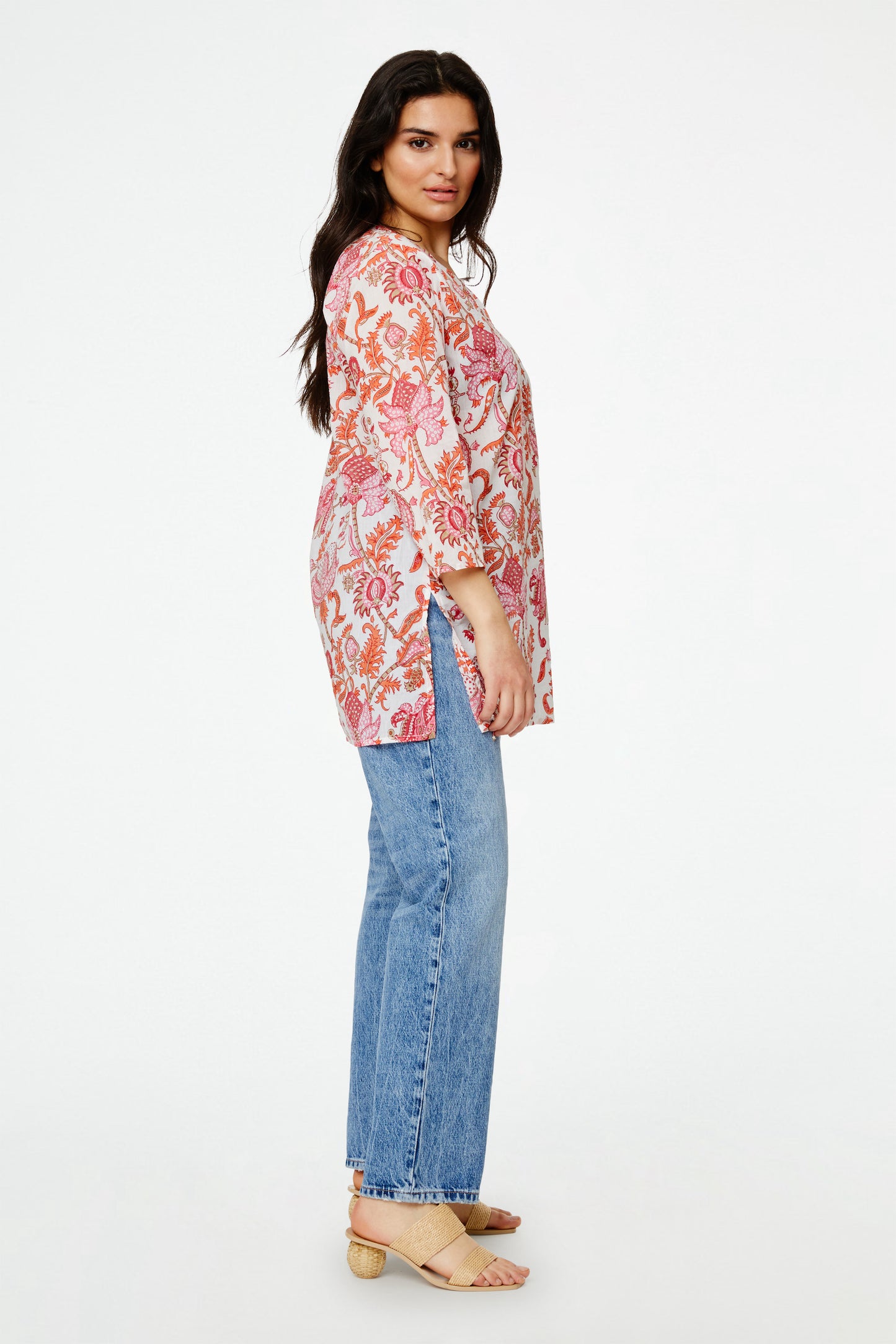 Roller Rabbit Orange Amanda Kurta view 5