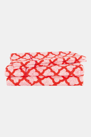Roller Rabbit Red Jemina Sheet Set