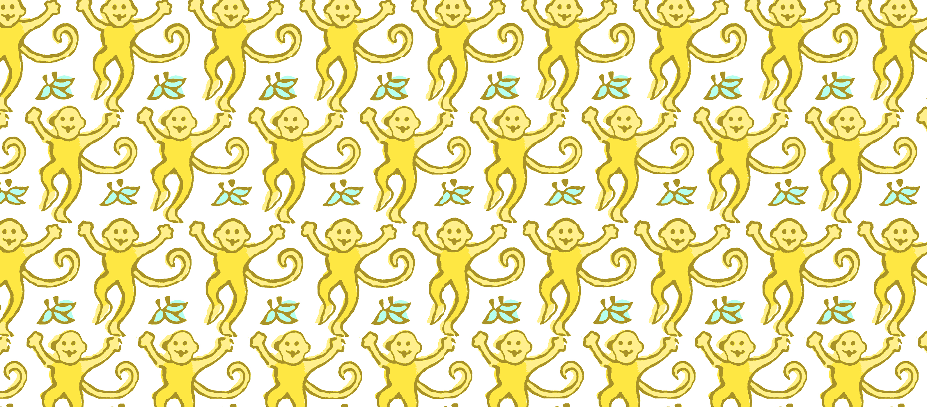 Brighten Your Home with Yellow Roller Rabbit Wallpaper