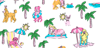 Roller Rabbit Poolside Pups Banner