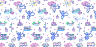 Roller Rabbit Georgetown Monkey Collection Banner