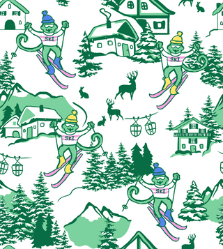 Roller Rabbit Ski Toile Collection