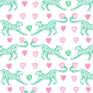 Roller Rabbit Cheetah Hearts Print