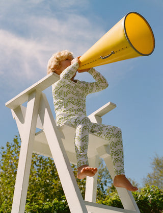 Roller Rabbit Red Kids Minnows Parker Polo Pajamas