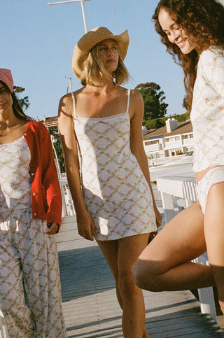 Roller Rabbit White Raspberry Garden Pearl Slip Dress