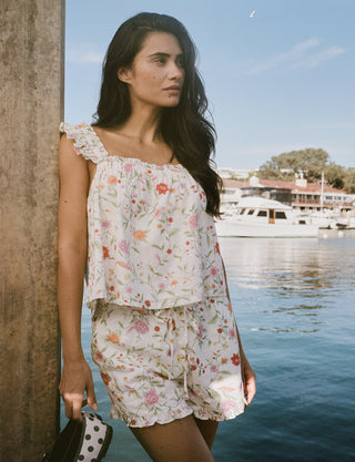 Roller Rabbit White Baroque Floral Saylor Set