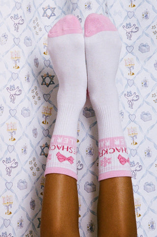 Roller Rabbit Pink Sugarplum Monkey Tube Socks