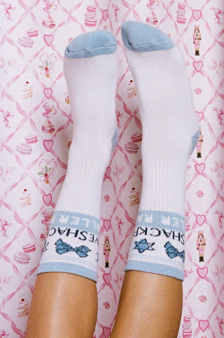 Roller Rabbit Blue Starry Nights Monkey Tube Socks