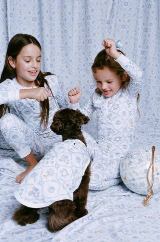 Roller Rabbit Blue Starry Nights Lattice Dog Pajamas