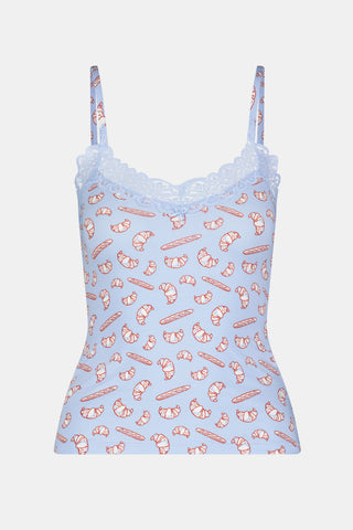 Roller Rabbit Blue Breakfast In Bread Perry Cami