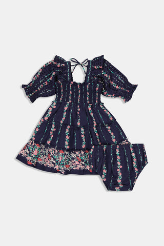 Roller Rabbit Navy Kids Alba Eyelet Ciera Dress