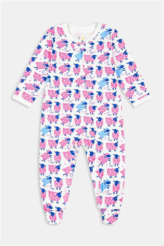 Infant Sammy The Sheep Zipper Footie