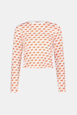 Roller Rabbit Orange Lucky Stars Long Sleeve Baby Tee