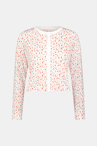 Roller Rabbit Orange Étoiles Nessa Cardigan