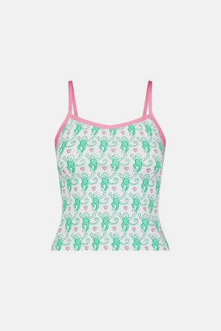 Roller Rabbit Kelly Green Lovely Monkey Clarkson Cami