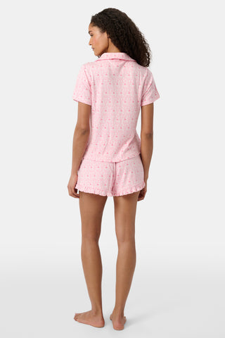 Roller Rabbit Pink Monkey Rosebud Wyatt Polo Pajamas