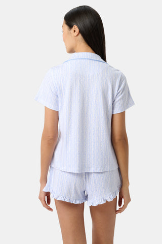 Roller Rabbit Blue Hearts Vine Wyatt Polo Pajamas