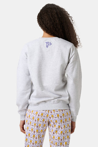 Roller Rabbit Heather Grey LSU Tigers Crewneck