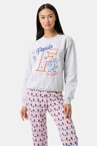 Roller Rabbit Heather Grey UF Gators Crewneck