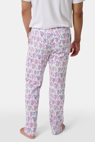 Roller Rabbit Coral Mens Palm Beach Monkey Simon Pant
