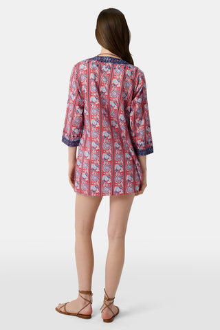 Roller Rabbit Red Provencal Stripe Casa Kurta