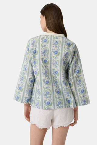 Roller Rabbit Blue Provencal Stripe Willow Tunic