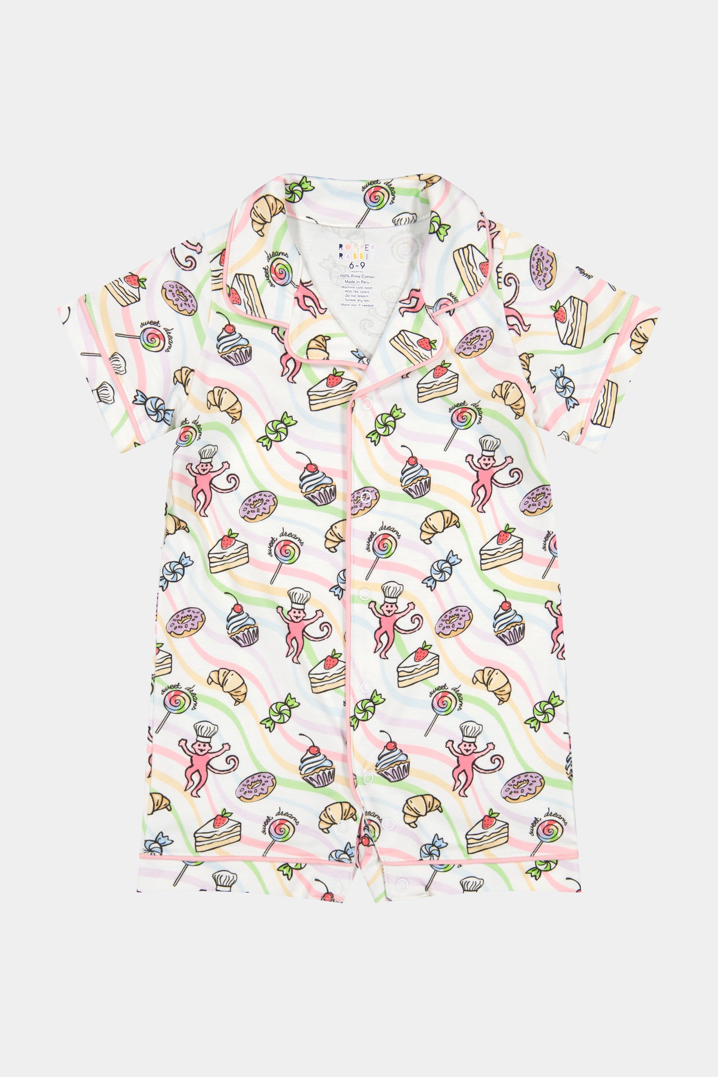 Roller Rabbit Infant Sweet Dreams Swirls Onesie