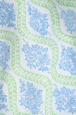 Roller Rabbit Green Zelda Floral Shiv Caftan