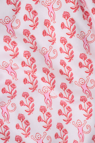 Rosa Ditsy Monkey Hayden Pajamas