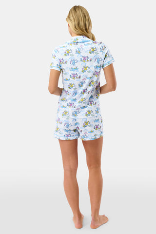 Roller Rabbit Pink April Showers Polo Pajamas