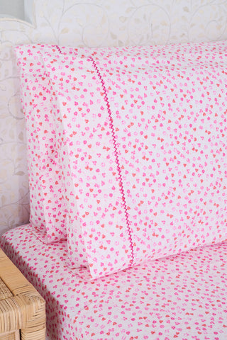 Roller Rabbit Coral Bouquet Sheet Set