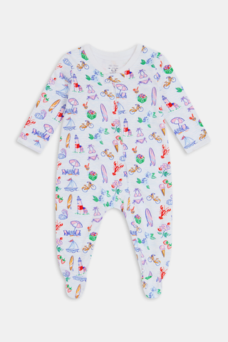 Roller Rabbit Infant Summer Club Zipper Footie