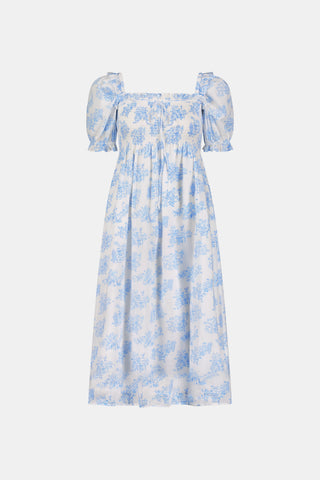 Roller Rabbit x Hill House Blue Sherwood Forrest Monkey Scarlett Nap Dress