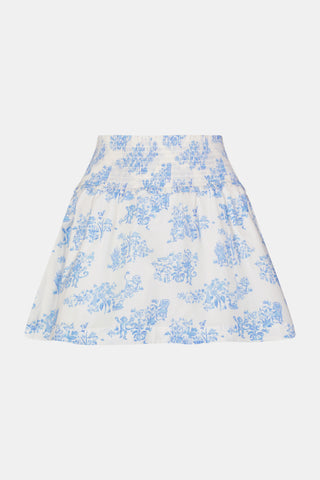 Roller Rabbit x Hill House Blue Sherwood Forrest Monkey Delphine Mini Nap Skirt