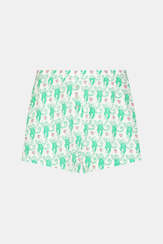Roller Rabbit Kelly Green Lovely Monkey Jones Shortie